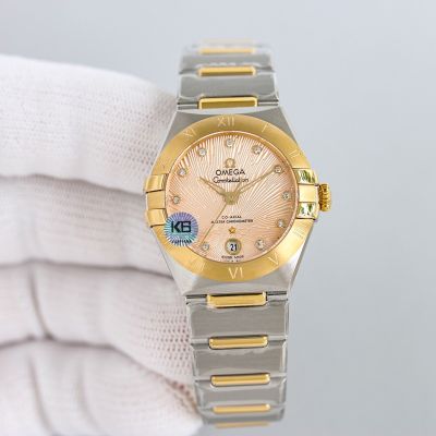 Omega 5th Constellation 29mm 8700 Movement Stainless Steel Two-tone Bracelet Watch